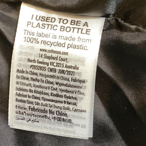 Cotton:On Longline Maxi Coat Women's Sz XXS Black & White Plaid #328A - Picture 10 of 11